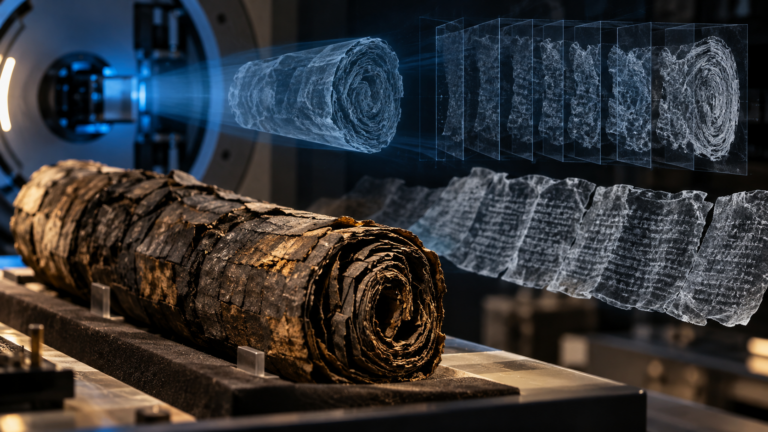 A model carbonized papyrus scroll opens a novel path to identifying readable scrolls of the Herculaneum Library